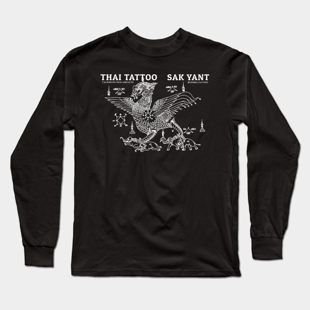 MMA Tattoo Bird Long Sleeve T-Shirt by KewaleeTee